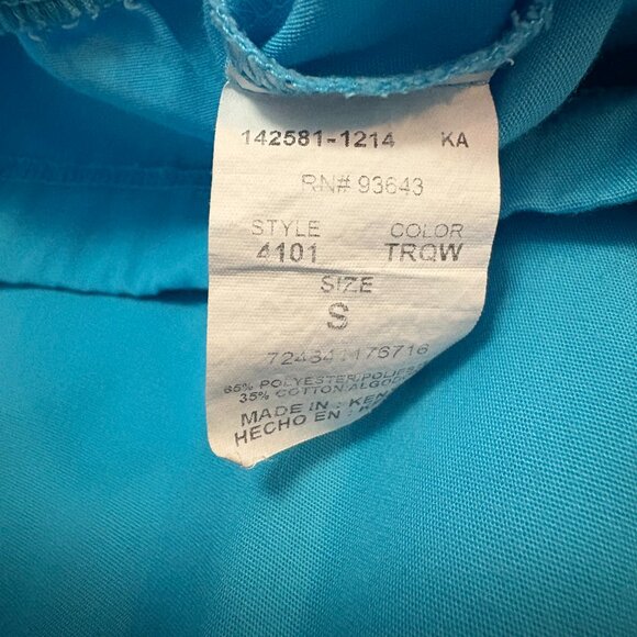 Cherokee Women Scrubs Pant Workwear Originals Drawstring Turquoise Small - Picture 3 of 4